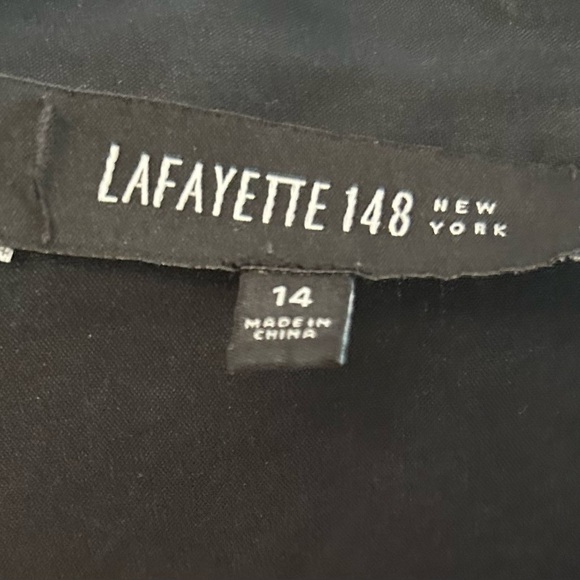 LAFAYETTE 148 New York Poplin Gathered Waist Button Down Shirt - Picture 10 of 10